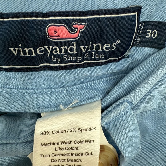 Vineyard Vines by Shep & ian Chino Shorts Mens 30 Blue Cotton Stretch Classic - Picture 4 of 6